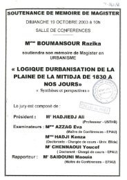 Boumansour Djaafri Razika - EPAU