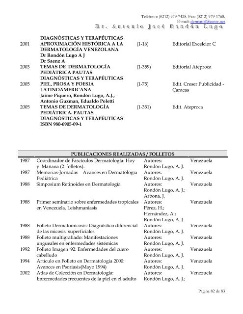 DATOS GENERALES - Antonio RondÃ³n Lugo