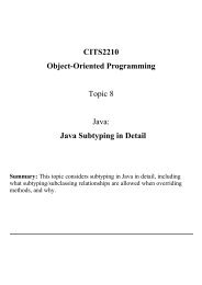 Java Subtyping in Detail - Undergraduate