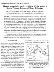 Thrust Geometries And Evolution Of The Eastern North Potwar ...