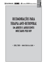 RECOMENDAÃÃES PARA TERAPIA ANTI-RETROVIRAL - Abia