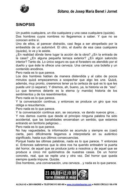 Dossier en PDF - CÃ­rculo de Bellas Artes