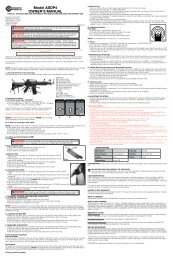 Model ASDP4 OWNER'S MANUAL - Crosman