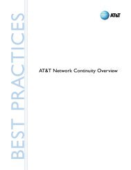 AT&T Network Continuity Overview