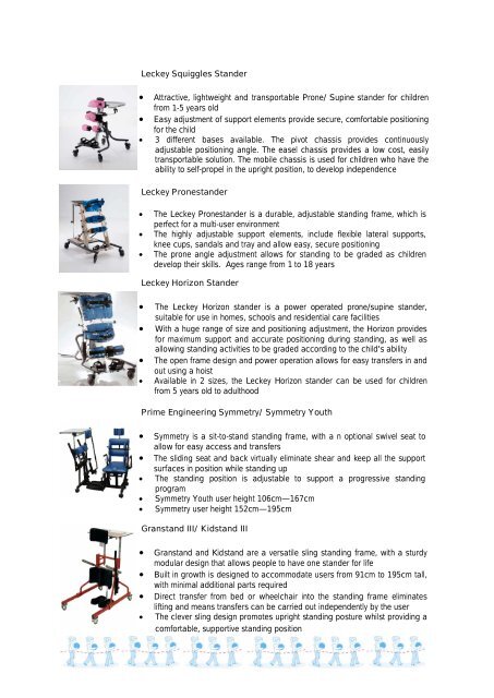 Kidstand & Grandstand standing frames