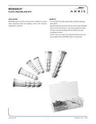 MONARCH Plastic Anchors and Kits Spec Sheet - Arris