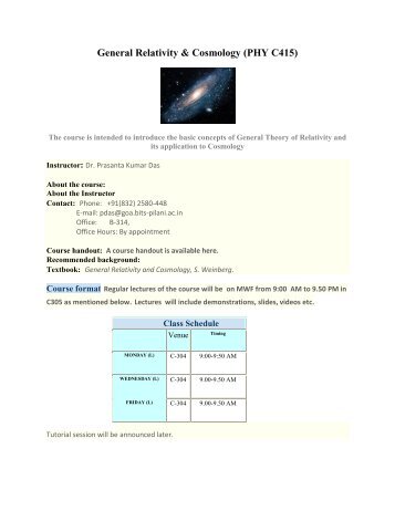 GTR_Cos - BITS Pilani