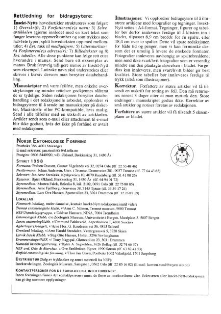 Fulltekst - Norsk entomologisk forening