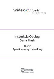 Instrukcja ObsÅ‚ugi Seria Flash - Widex