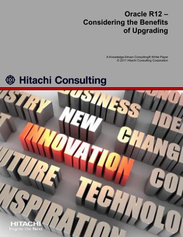 Oracle R12 - Hitachi Consulting