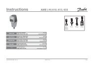 AME (-H) 610, 613, 633 - Danfoss