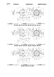 WYMIARY DIMENSIONS ABMESSUNGEN IM 1001 ... - Cantoni Group