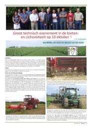 Groot technisch evenement in de bieten- en cichoreiteelt op 10 ...