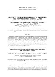 security characterisation of a hardened aes cryptosystem using a laser
