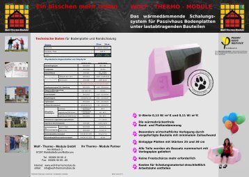 Bodenplatte als 4-Seiter A3 - Wolf Thermo Module GmbH