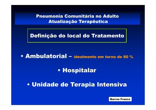 Pneumonia comunitaria atualizaÃ§Ã£o de tratamento.pdf - Academia ...