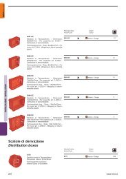 Scatole di derivazione Distribution boxes - Relco