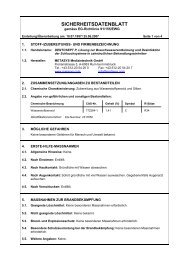 SICHERHEITSDATENBLATT - kleindental