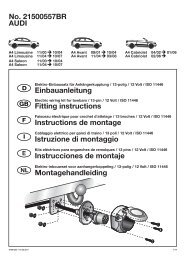 AUDI No. 21500557BR Einbauanleitung Fitting ... - Bertelshofer