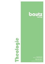 bautz verlag - Verlag Traugott Bautz GmbH