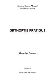 orthoptie pratique marie-josÃ© besnard - Strabisme