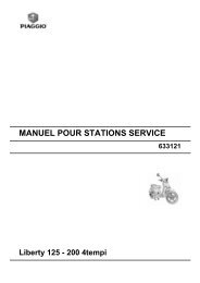 MANUEL POUR STATIONS SERVICE Liberty 125 - 200 4tempi