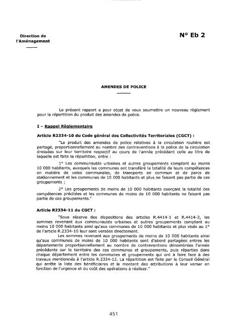 Volume 1, partie 3 - Conseil général des Landes