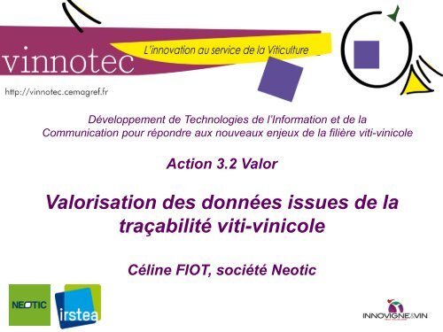 Des nouvelles technologies pour la cave (pdf - Inra