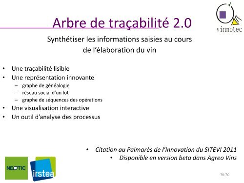 Des nouvelles technologies pour la cave (pdf - Inra