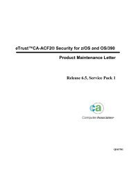 eTrustâ¢CA-ACF2Â® Security for z/OS and OS/390 ... - SupportConnect