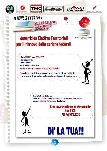 Newsletter n.11 - 2012 - Federazione Ciclistica Italiana