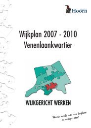 2. Karakteristiek van de wijk. - Gemeente Hoorn