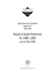 Report No. 5 for 1999-2000 - Queensland Audit Office