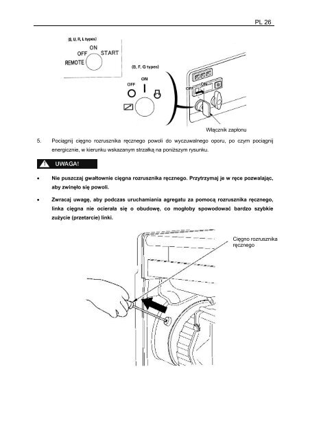 Instrukcja obsÃ…Â‚ugi agregatu Honda EM 65 IS - pdf [3.91 MB] - Wobis