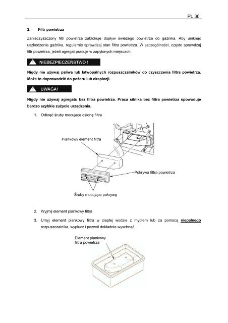 Instrukcja obsÃ…Â‚ugi agregatu Honda EM 65 IS - pdf [3.91 MB] - Wobis