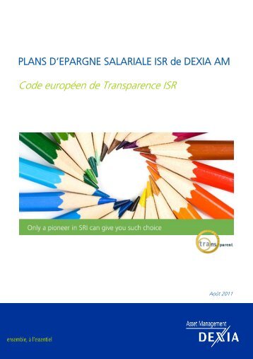 Code europÃ©en de Transparence ISR - Dexia Asset Management