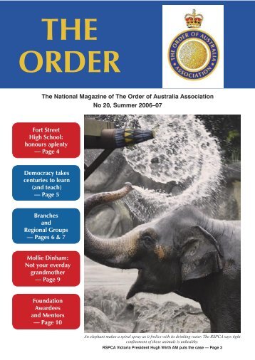 The Order Summer 2006-2007 - Order of Australia Association