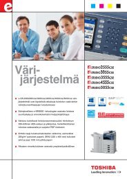 VÃ¤ri- jÃ¤rjestelmÃ¤ - Toshiba Tec Nordic