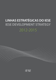 Linhas estratÃ©gicas para o desenvolvimento do IESE - 2012-2015