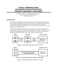 digital communications for power system protection - SEL