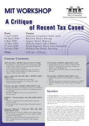 A Critique Of Recent Tax Cases.ai - Chartered Tax Institute of Malaysia