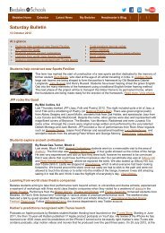 Saturday Bulletin 13 October 2012 - Bedales Schools