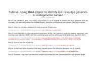Tutorial: Using BWA aligner to identify low-coverage genomes in ...
