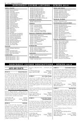 Spring 2010 Noncredit Class Schedule - Columbia-Greene ...