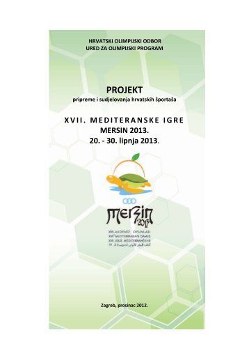 Projekt MI Mersin 2013. - Hrvatski Olimpijski Odbor
