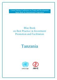 Blue Book on Best Practice in Investment Promotion and ... - unctad