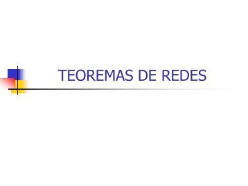 Teoremas de Redes