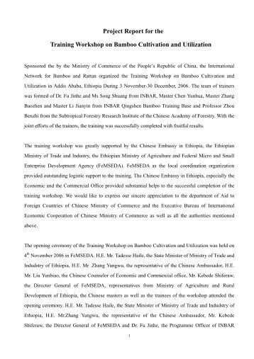 project report on bamboo (source: bamboo revetnment project) according to the report, “the key lesson from these case studies is simple bamboo can play an important role in reclaiming degraded land and contributing to poverty alleviation in rural areas. project report on bamboo (source: bamboo revetnment project) according to the report, “the key lesson from these case studies is simple bamboo can play an important role in reclaiming degraded land and contributing to poverty alleviation in rural areas.