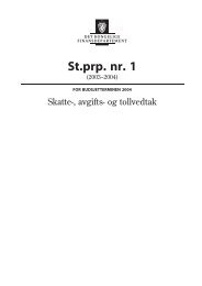 St.prp. nr. 1 - Skatte - Statsbudsjettet