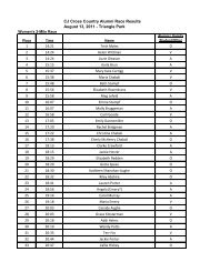 CJ Cross Country Alumni Race Results August 13, 2011 - Triangle ...